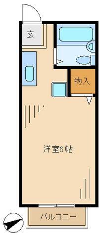 サンライズSATOH(1K/3階)の間取り写真