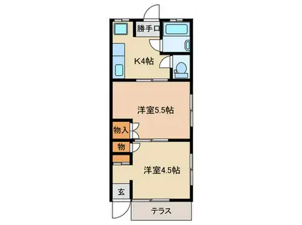 スプラウトハウス(2K/1階)の間取り写真