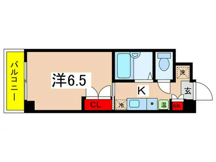 ドミトリー白根(1K/3階)の間取り写真