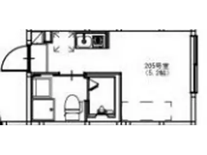 メゾン堀切菖蒲園(ワンルーム/2階)の間取り写真