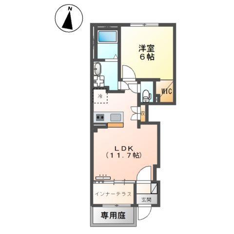 ＪＲ日豊本線 宮崎駅 バス乗車時間：15分 最寄りバス停で下車 徒歩6分 2階建 新築(1LDK/1階)の間取り写真