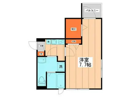 LIP SQUARE(1K/1階)の間取り写真