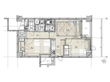 NK青山ホームズ(2LDK/3階)の間取り写真