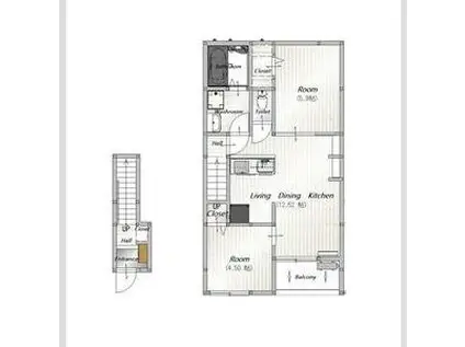 AFC RESIDENCE 豊川伊奈(2LDK/2階)の間取り写真