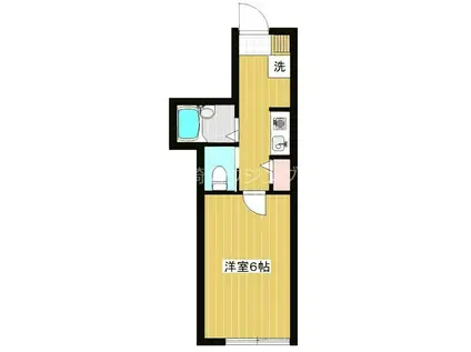 マインハウゼ(1K/1階)の間取り写真