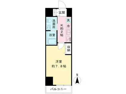 PINO SAKURAGAOKA(1K/9階)の間取り写真