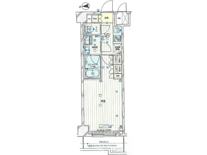 ルーブル横濱江ケ崎町(1K/3階)の間取り写真