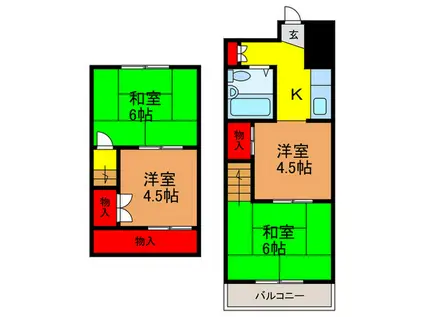 トゥリオーニ守口A(4K/5階)の間取り写真