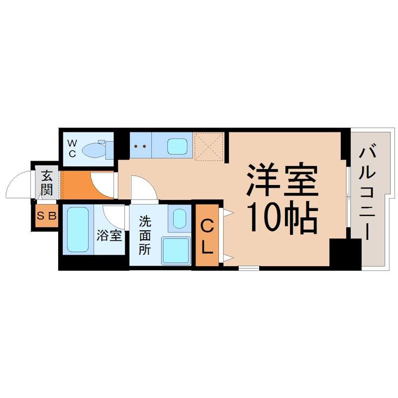 レジデンス SUN.K(ワンルーム/5階)の間取り写真