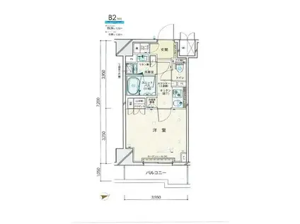 ルーブル南砂町(1K/3階)の間取り写真