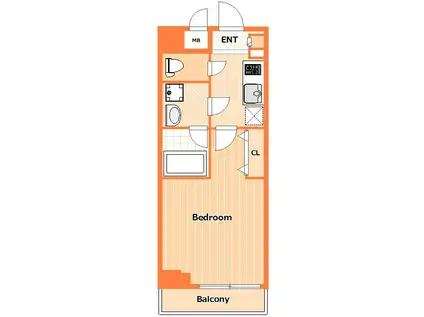 SHOKEN RESIDENCE横浜反町(1K/7階)の間取り写真