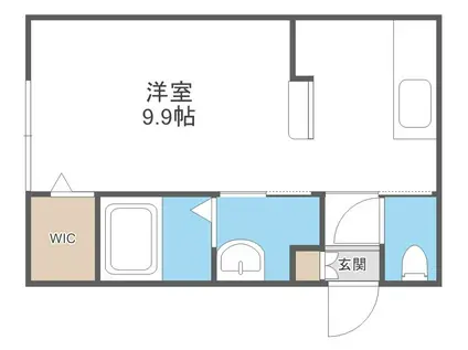 MAISON DE HIRO(1K/1階)の間取り写真