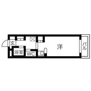 ドール新栄(1K/5階)の間取り写真