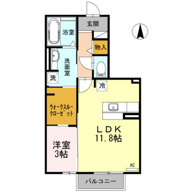 グランエトワール メゾン(1LDK/1階)の間取り写真