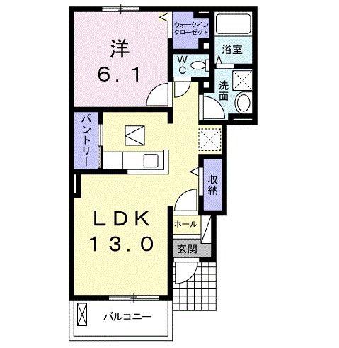 メゾン・ナンジョー(1LDK/1階)の間取り写真