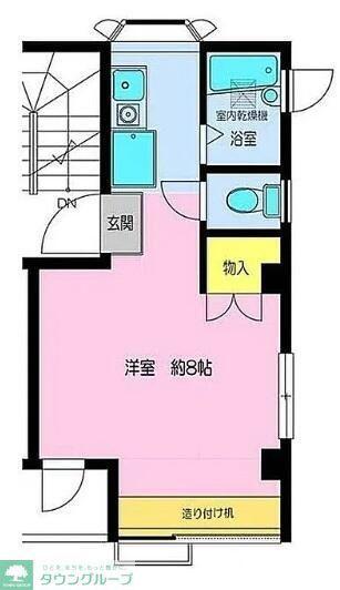 リバティー1(ワンルーム/4階)の間取り写真