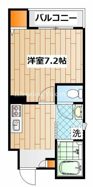 サンフェリーチェ(1K/1階)の間取り写真