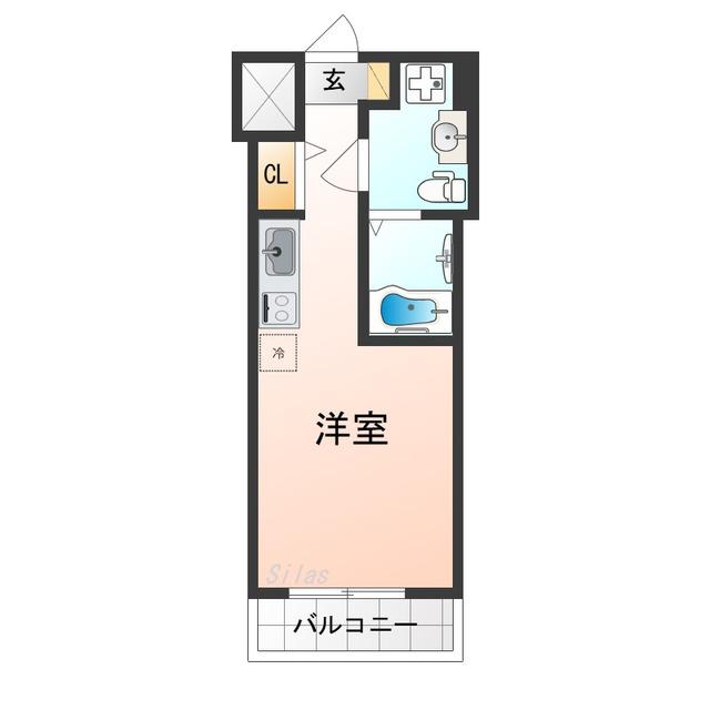 VITA NUOVA 堺(ワンルーム/6階)の間取り写真