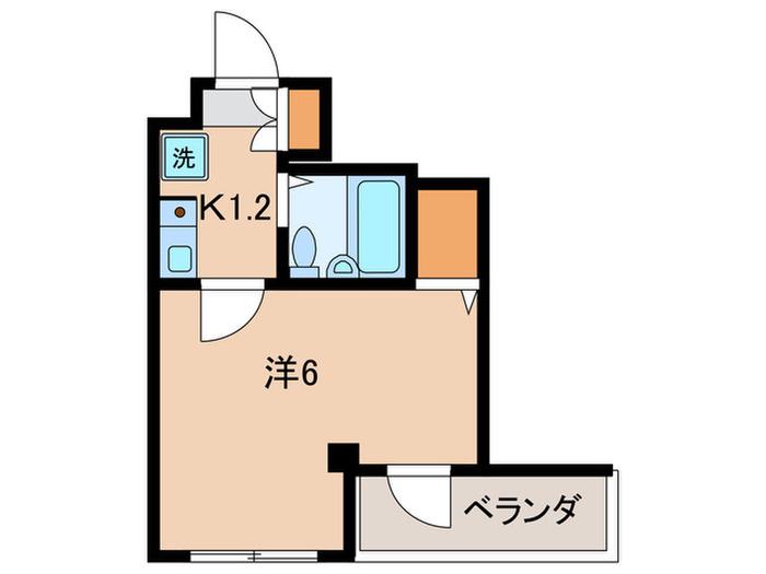 池上ハイツ(1K/2階)の間取り写真