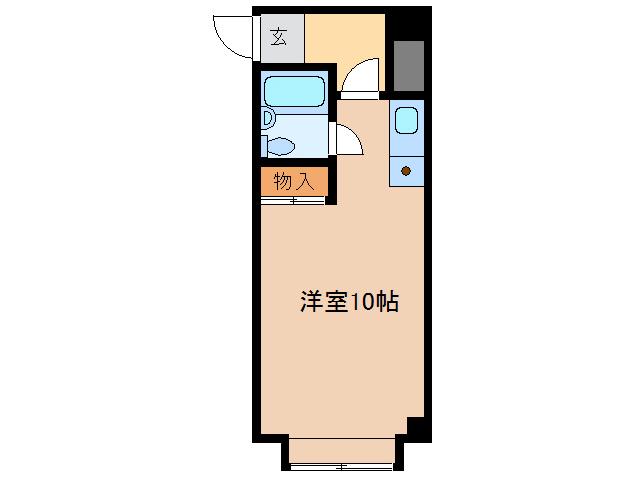 アタゴセブン(ワンルーム/2階)の間取り写真