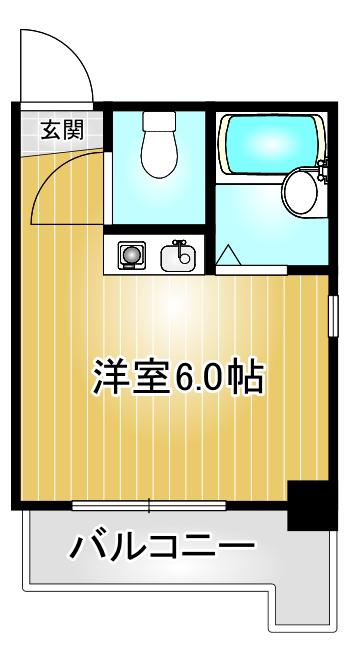 SOLEIL今池(ワンルーム/4階)の間取り写真