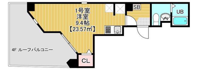 OJIMAHOLIC(2K/4階)の間取り写真