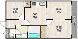 レクシア新梅田(3DK/3階)の間取り写真