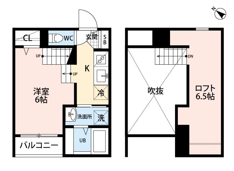 COMFORTIA II(ワンルーム/1階)の間取り写真