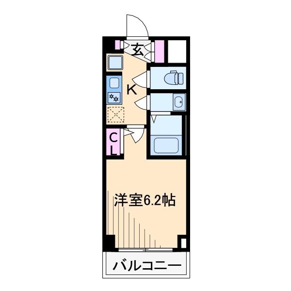 エステムコート新横浜グランデ(1K/1階)の間取り写真