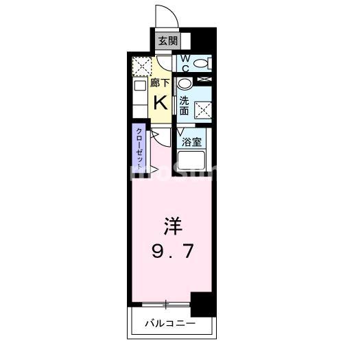 メゾン ド プラシード(1K/7階)の間取り写真