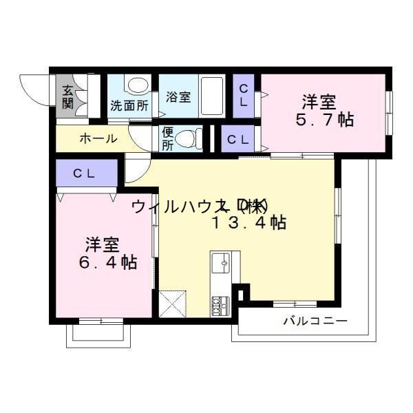 NT MAISON(2LDK/1階)の間取り写真