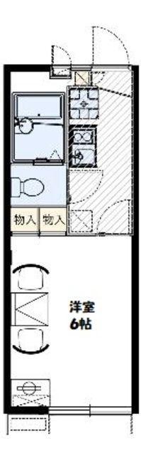レオパレス寺台ロフト(1K/1階)の間取り写真