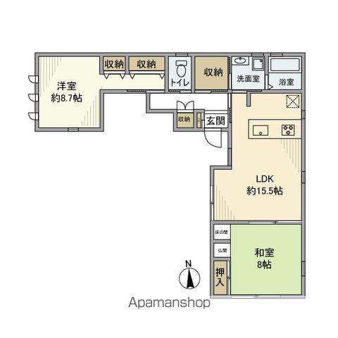 和田戸建(2LDK/1階)の間取り写真
