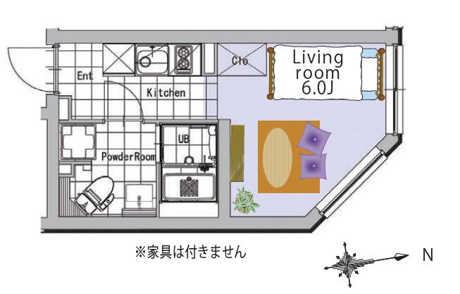 SOU高田馬場II(1K/4階)の間取り写真