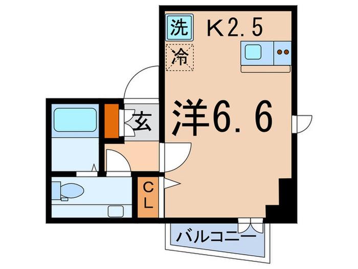 REY本駒込(ワンルーム/3階)の間取り写真