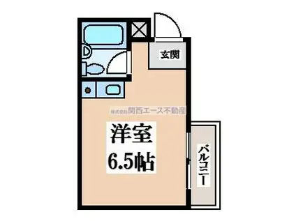ライフベース若江(ワンルーム/3階)の間取り写真