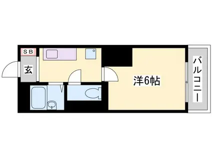 アートハイツ田寺(1K/2階)の間取り写真