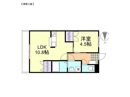 ロイヤル藤 I(1LDK/2階)の間取り写真