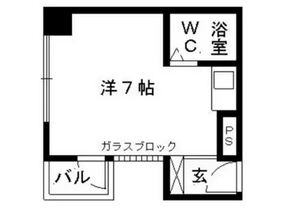 浜松アクタス(ワンルーム/6階)の間取り写真