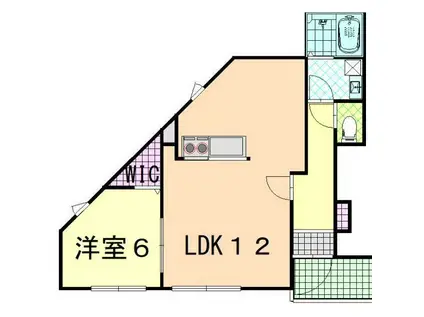 スペースハウス公津の杜(1LDK/1階)の間取り写真