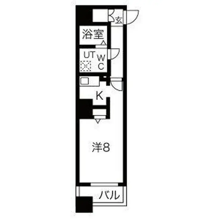 ライジングプレイス桜木町二番館 6階階 間取り