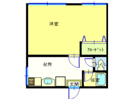 久木DIYの箱(1DK/2階)の間取り写真