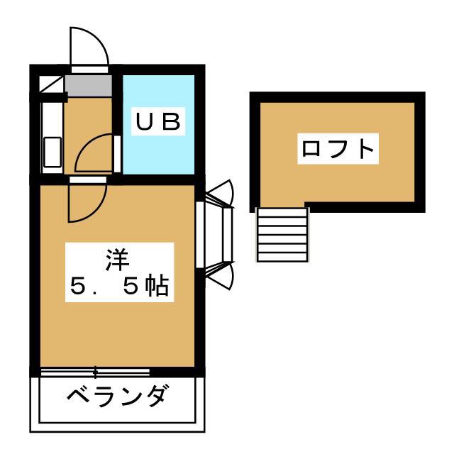センチュリーパレス(1K/2階)の間取り写真