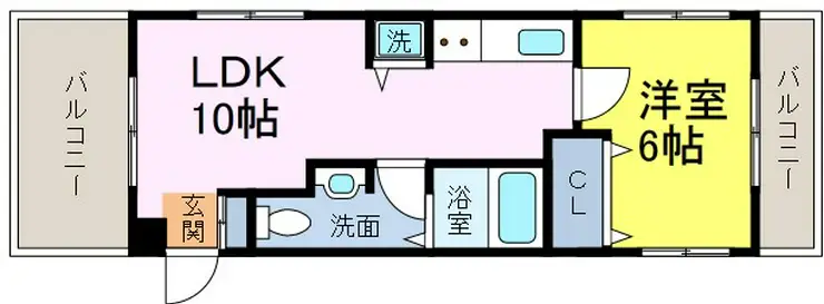 新小岩宝マンション 4階階 間取り