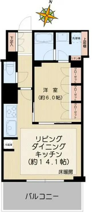 ローレルアイ千代田淡路町 10階階 間取り