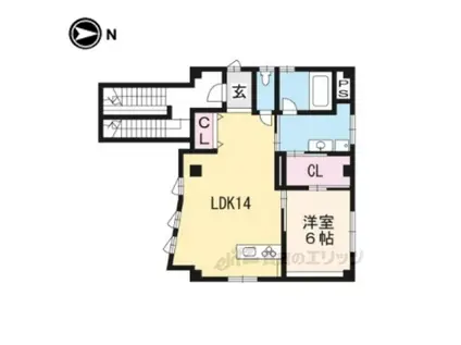 DUALVIEW(1LDK/4階)の間取り写真