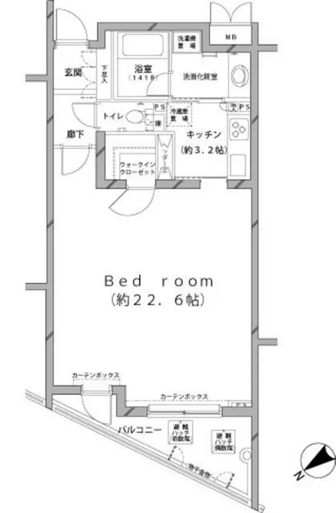 MFPRコート代官山 4階階 間取り