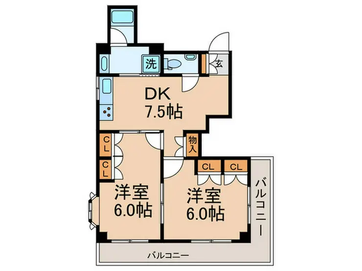 ジュネス矢口 3階階 間取り