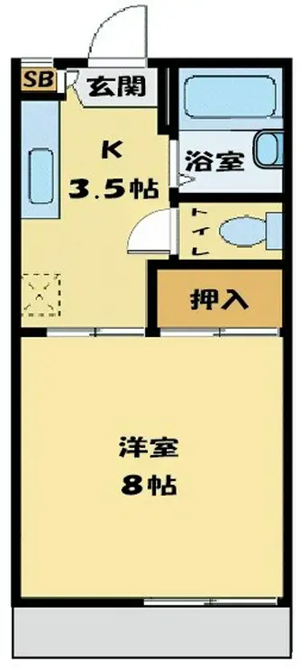 スカイメゾンA 1階階 間取り
