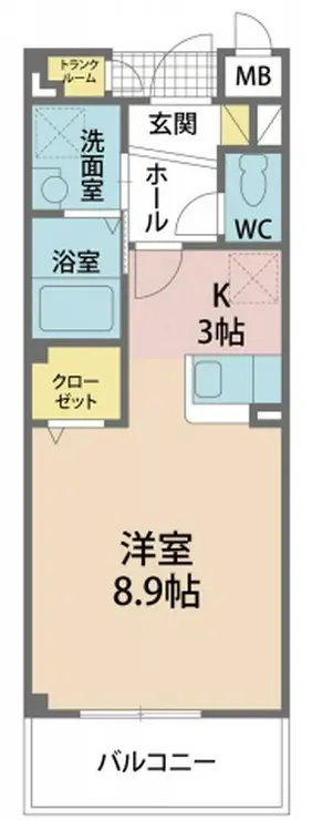 カーサ・フィオーレ 1階階 間取り